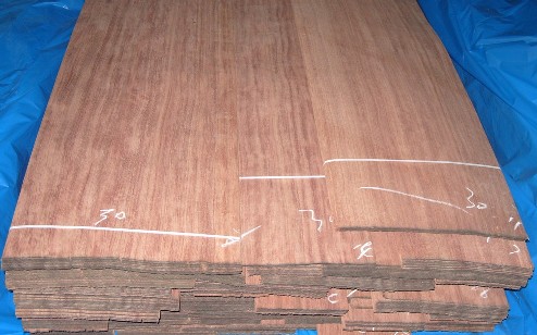 Sliced Bubinga veneer 