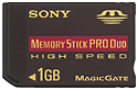 Sony Memory stick pro duo 