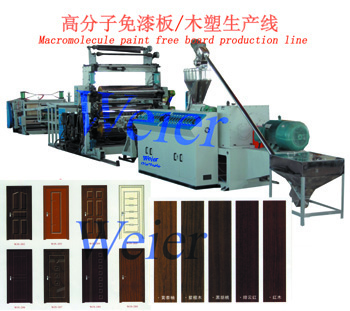 pvc macromolecule paint free board line