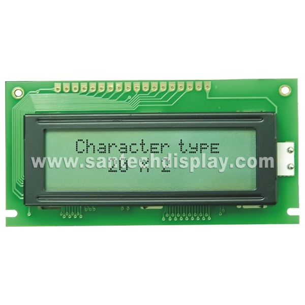  20 x 2 Character LCD Module with Yellow and Gree 