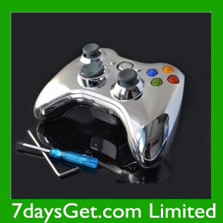 Chrome Replacement Housing for Xbox 360 Controller