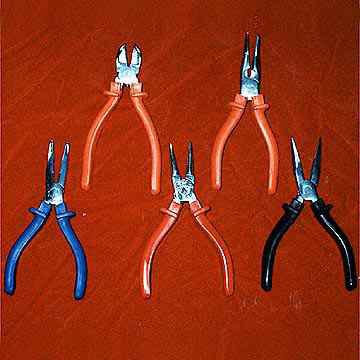 Pliers Set with Transparent Plastic Sleeves 