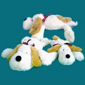  Plush Soft Lazy Dog Pillows with Beanie in Paws