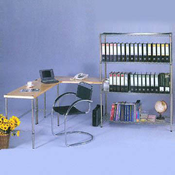 3-Piece Work System Furniture in Modern Design  