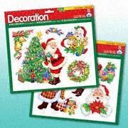 Reusable Stickers in Santa Claus Design