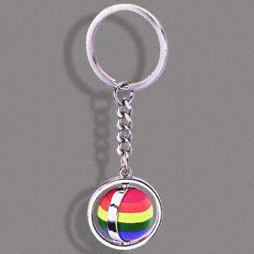 Unique Spinning Keychain with Enameling, Printing,