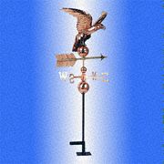 Metal Weather Vane with an Eagle Sculpture 