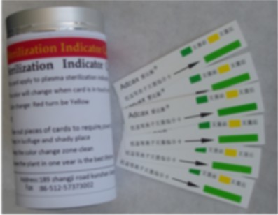 sterilization indicator card