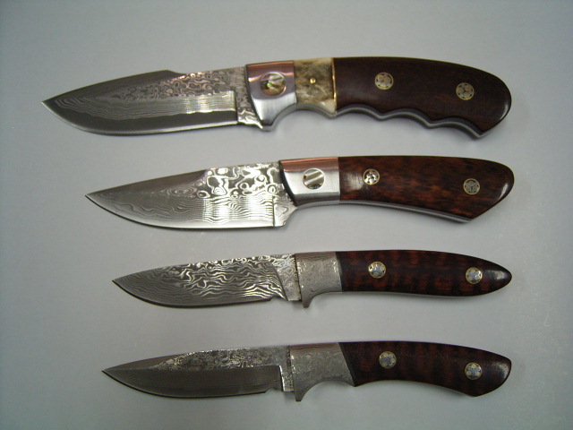 Damascus Pocket Knife& Dagger