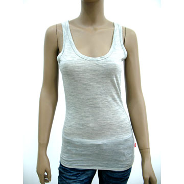 Melang gray tank top