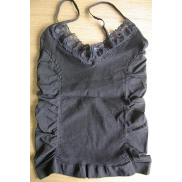 Shirring laced cami