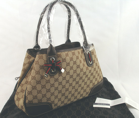 dark coffee monogram canvas handbag 161716