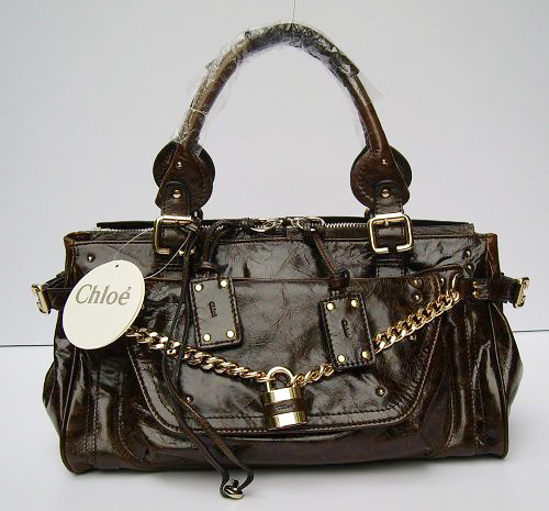 dark coffee chloe paddington handbag