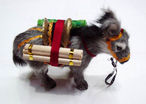 synthetic fur animal decoration, fur animal model 