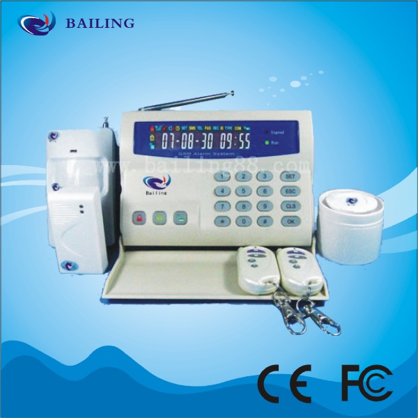 GSM alarm system with LCD screen