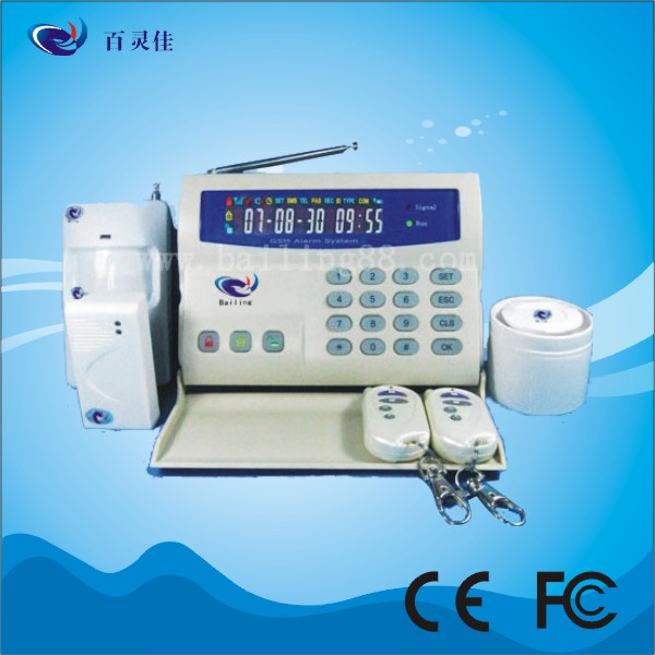 gsm alarm system with 99 wireless guarding zone