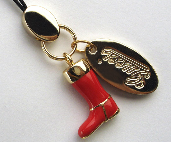 red Polished Boot Cell-phone Charm 154609 