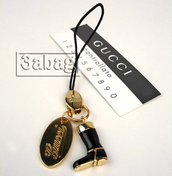 Polished Boot Cell-phone Charm 154609 Black