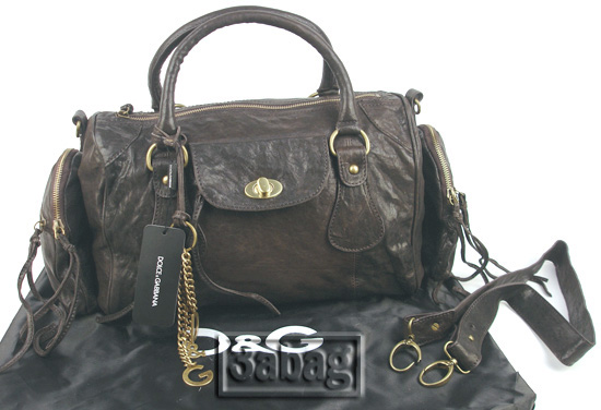 d dark coffee lambskin leather handbag 030635