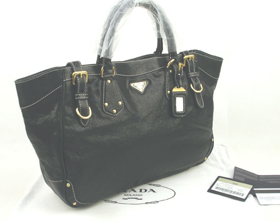 black lambskin leather handbag BR3019