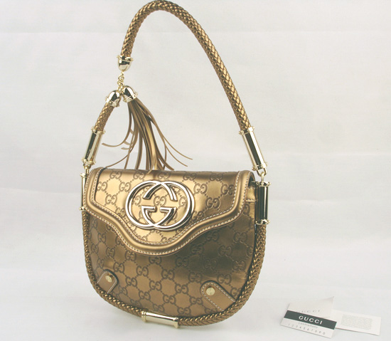 golden monogram leather handbag 167733