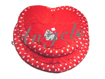 Red Heart Shape Pet Bed  