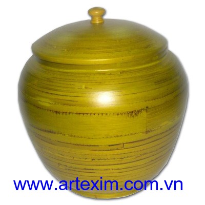 Bamboo Box, Lacquer Box, pressed bamboo Box, coile