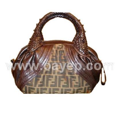 Fendi Spy Satchel Black (Canvas) f0055