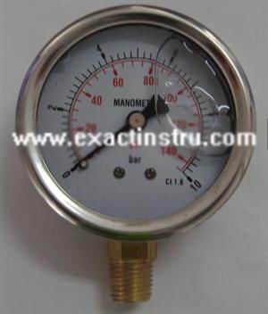 liquid filled pressure gauge