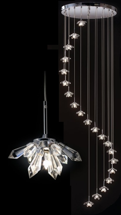 modern crystal pendant lamp