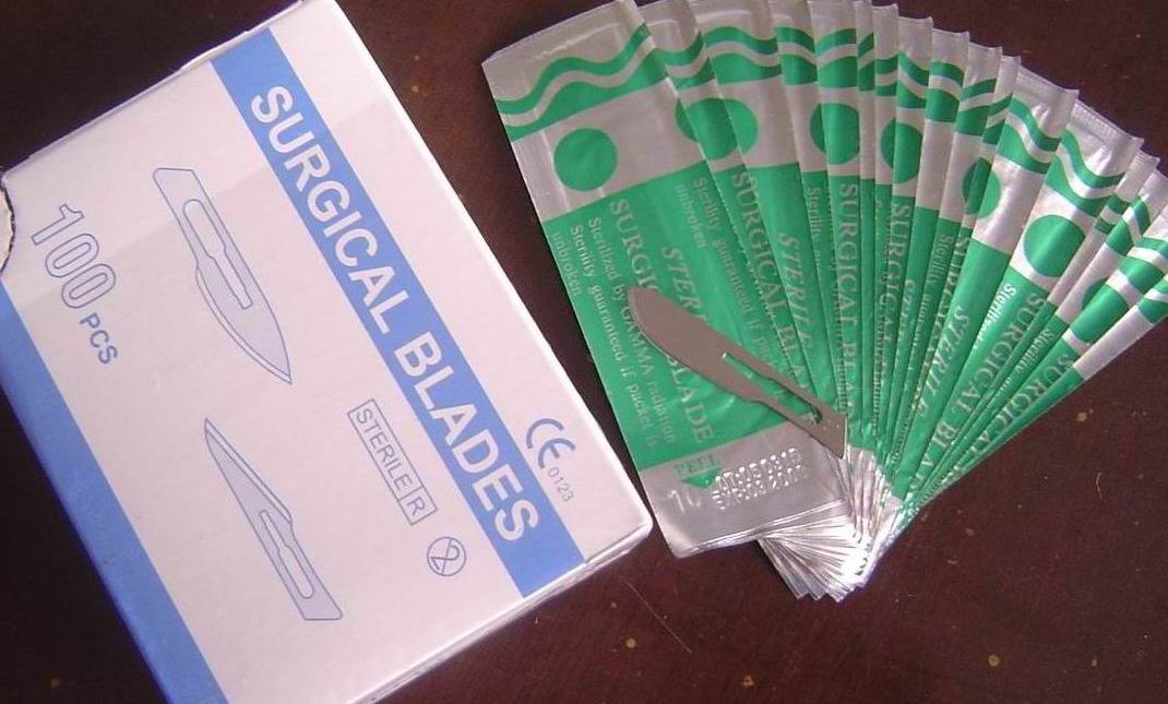 the surgical blades