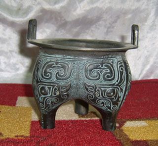 bronze pot