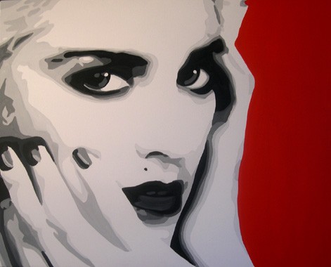 Handmade Madona pop art paintings high quality