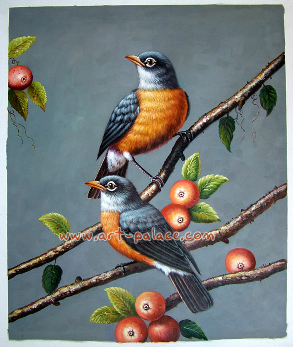 oil painting-bird