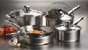 Stainless Steel 8pc Cookware Set