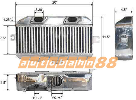 Subaru Top Mount Intercooler for WRX GDB 02-05