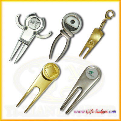  golf tool golf hat clip  golf fork metal medal