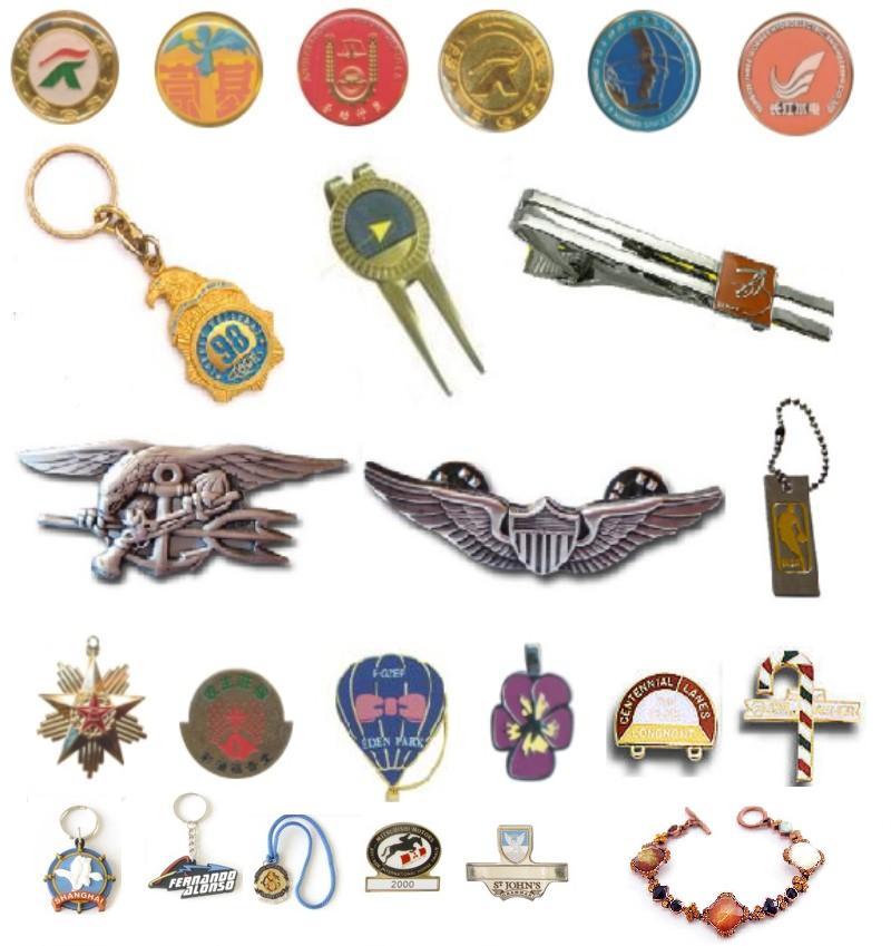 Metal badges key ring bookmarker buckle pendants z