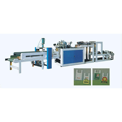 High Speed Computer Heat Sealing-Cutting Vest Bag-Making Machine