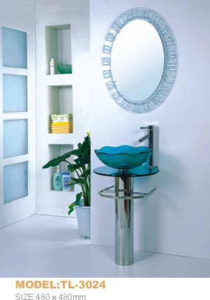 glass wash basin