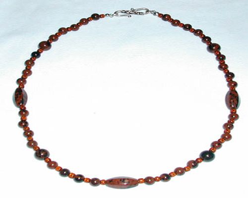 Brown obsidian bracelet