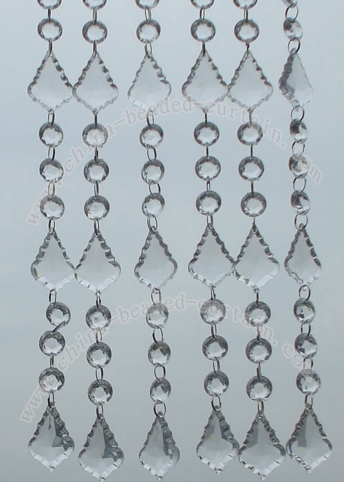 round octagon acrylic beaded chains, chadnelier garland