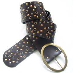 Perforated and Studded Belt