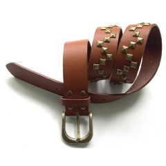 Brown Studded Belt