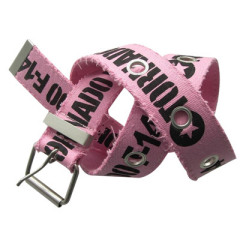 Pink Webbing Belt