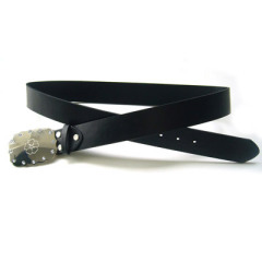 Black Genuine Leather Belt