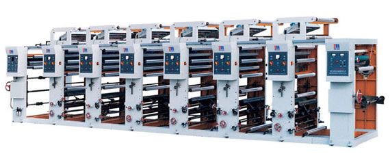 PP woven bag color gravure printing machine
