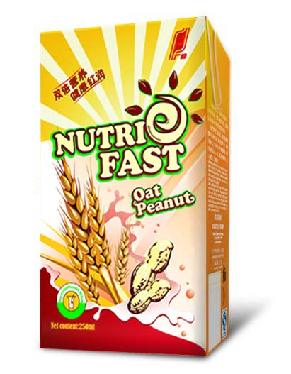 Oat and peanut vegetable protein drink