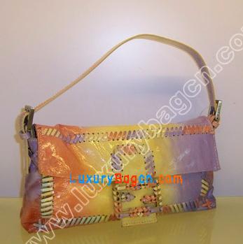 Fendi Medium Patent Baguette,Multicolor