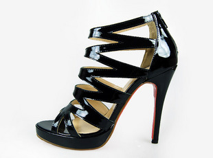 wholesale christian louboutin black sadals 